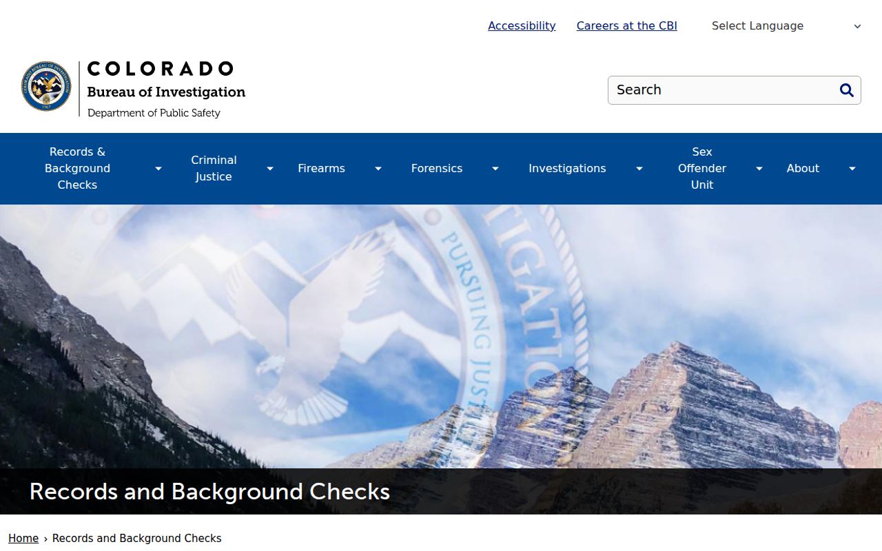 Colorado Bureau of Investigation criminal records overview for Morgan County searches