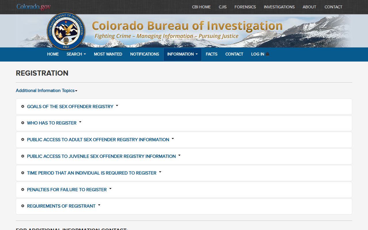 Morgan County sex offender check Colorado registry