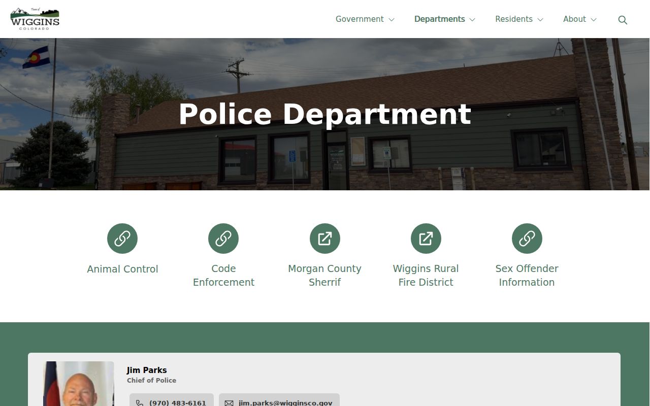 Official Wiggins Police Department page